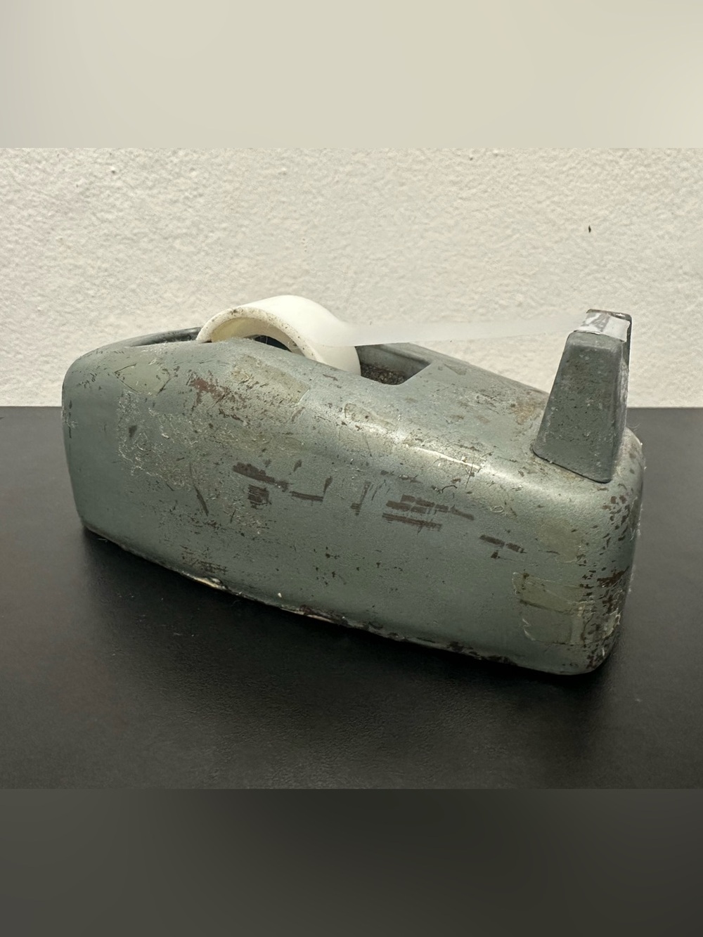 Vintage Scotch Desk Top Tape Dispenser C-20 Industrial Weighted Gray Metal USA